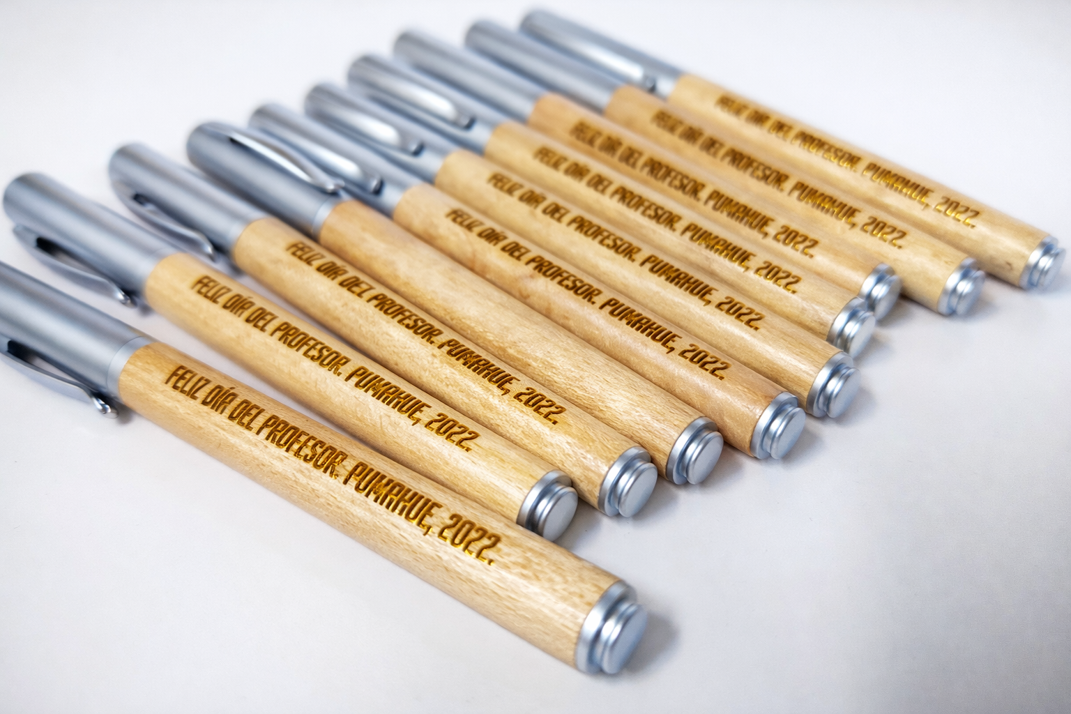 Lápiz grabado láser madera bambú